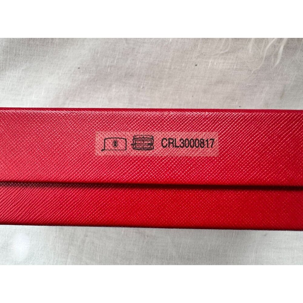 Cartier Red Monogram Leather Long Wallet With Snap Closure - Picture 16 of 16